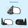 Manual Side Mirror Passenger Right for 1999-2006 Chevy Silverado Sierra 1500 2500 - YITAMotor