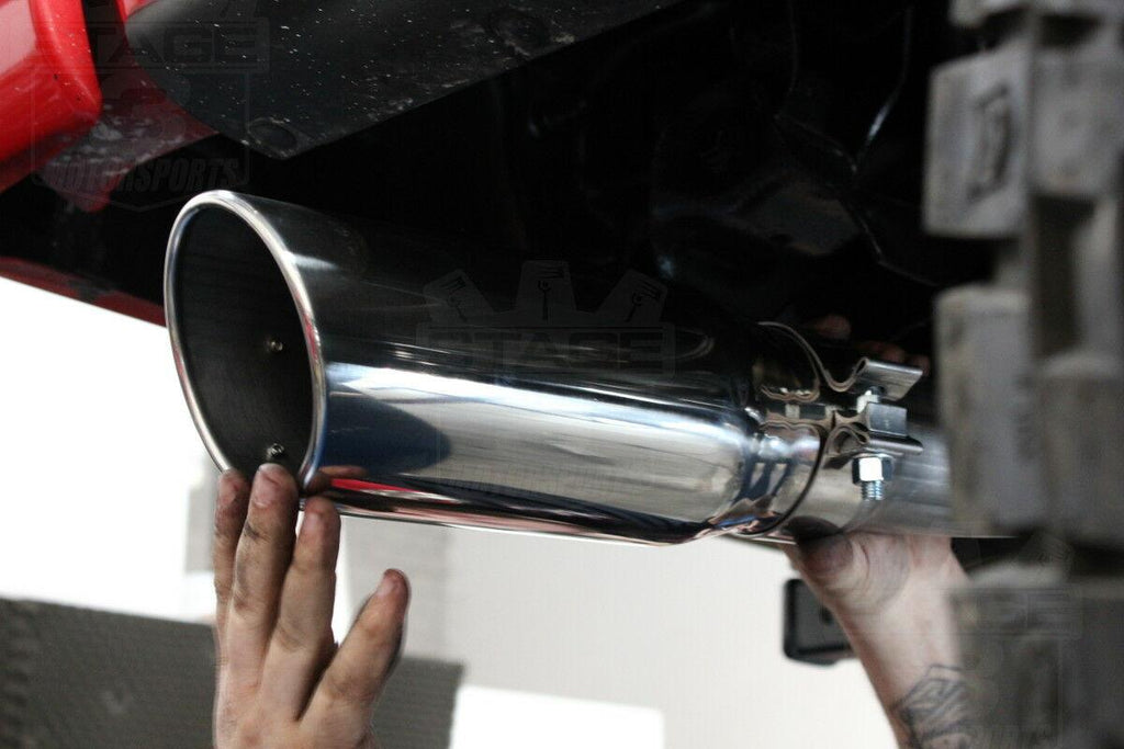 3 Inch Inlet Exhaust Tip, 3 x 4 x 12 Inch Chrome Polished Stainless Steel Exhaust Tailpipe Tip, Bolt/Clamp On Design - YITAMotor