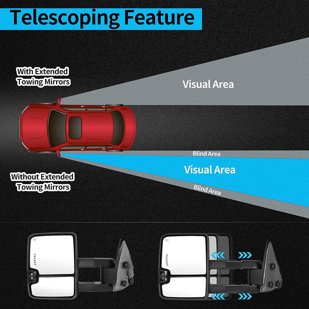 2003-2007 Chevy Silverado Tahoe Suburban GMC Sierra Yukon telescoping feature